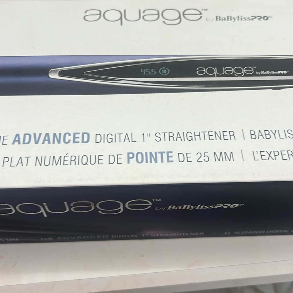 Aquage By BabylissPro advanced digital 1 inch straightener
